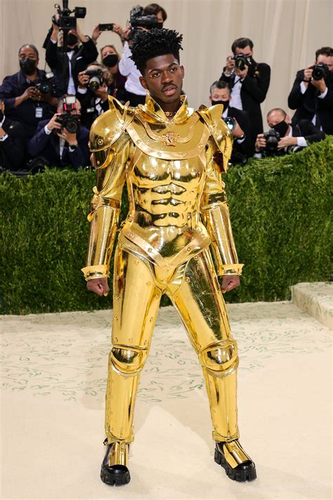 lil nas x versace gold|lil nas x met gala 2021.